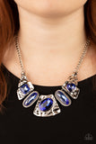 Paparazzi Futuristic Fashionista - Blue - Veronica's Jewelry Paradise, LLC