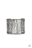 Paparazzi Work For Wire -Black - Veronica's Jewelry Paradise, LLC